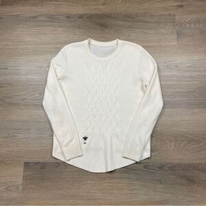Vintage Christian Dior sweater women’s size M white wool designer